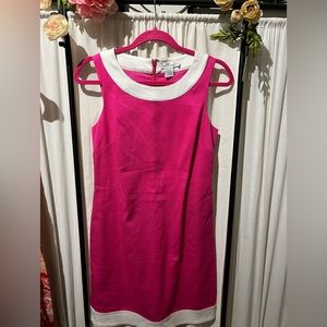 Vineyard Vines Sleeveless Cotton Pink Shift Dress Size 2